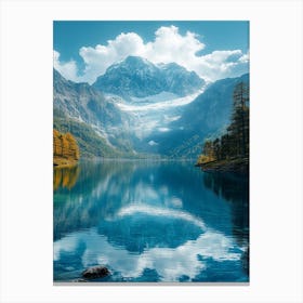 Lake In The Mountains 22 Canvas Print