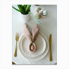 Easter Table Setting 19 Canvas Print