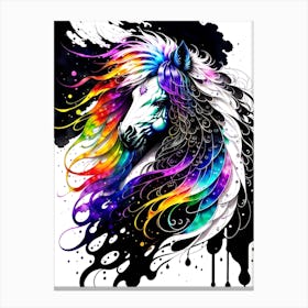 Rainbow Horse Canvas Print