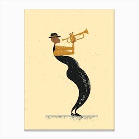 Jazz Player Canvas Print