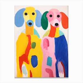 Colourful Kids Animal Art Sheep Canvas Print