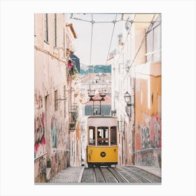 Rail Car In Portugal Canvas Print