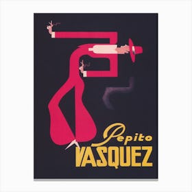 Pepe Vasquez Vintage Dance Poster Canvas Print