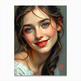 Portrait Of A Girl 1 Canvas Print