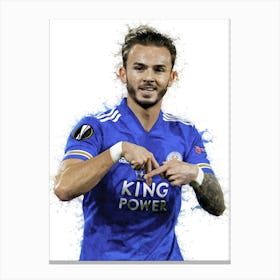 James Maddison Watercolor Canvas Print