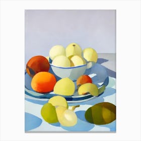 Water Chestnuts Tablescape vegetable Canvas Print