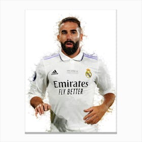 Dani Carvajal Watercolor Canvas Print