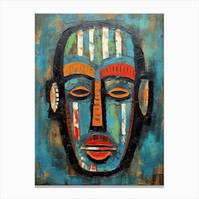 Dreams Of Divinity; African Tribal Masks Canvas Print