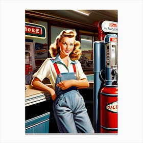 Retro Automotive ~Reimagined 4 Canvas Print