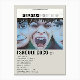 I Should Coco 1995 Poster 1 Canvas Print