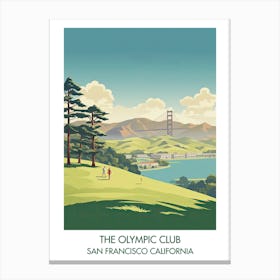 The Olympic Club (Lake Course)   San Francisco California 4 Canvas Print