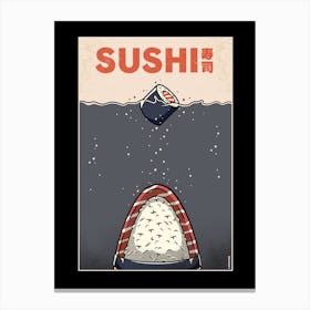 SUSHI Shark Canvas Print