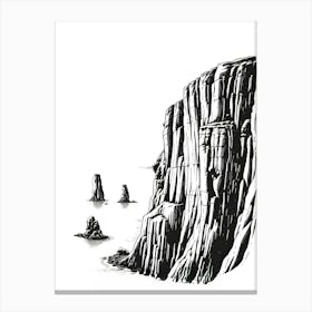 Cliffs Of Scotland 1 Canvas Print