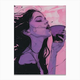 'Pink Darkness' Canvas Print