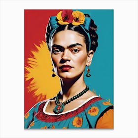 Frida Kahlo Portrait (23) Canvas Print
