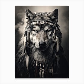 Indian Wolf Portrait 2 Canvas Print
