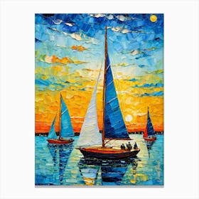 A Small Sailboats 3 Canvas Print