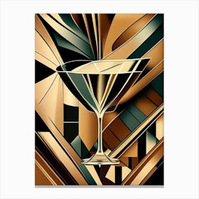 Dirty MCocktail Poster artini Cocktail Poster Art Deco Cocktail Poster Canvas Print
