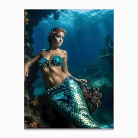 Mermaid-Reimagined 64 Canvas Print