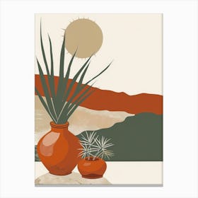 Terracotta Pots Canvas Print