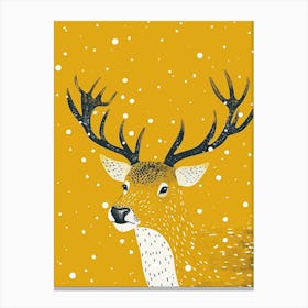 Yellow Elk 3 Canvas Print
