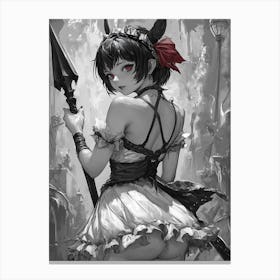 Demon Girl 4 Canvas Print