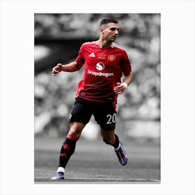 Diogo Dalot Manchester United Canvas Print