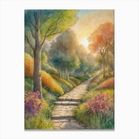 Path To The Sun Canvas Print