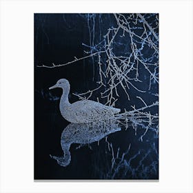 Frozen Duck Canvas Print