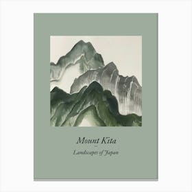 Landscapes Of Japan Mount Kita 104 Canvas Print