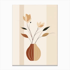 Floral Arrangement In A Vase Canvas Print