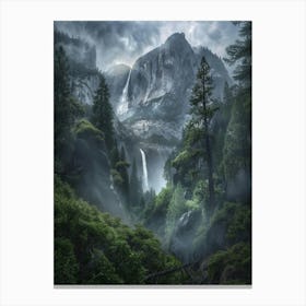 Waterfall Forest (32) Canvas Print