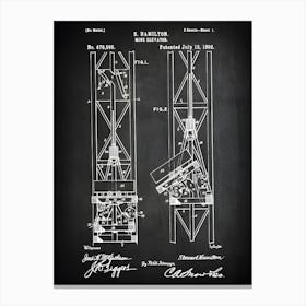 Mining Elevator, Mining Decor, Mine Shaft, Mining Gift, Mining Poster, Mining Wall Art, Mining Print, Mine Blueprint ,Mine Decor, Cm5951 Canvas Print