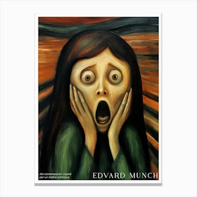 Edward Munch'S Scream Canvas Print