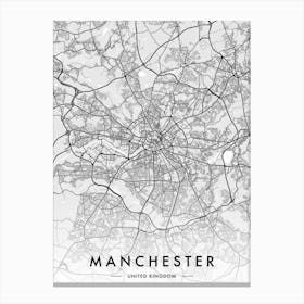 Map Manchester Canvas Print