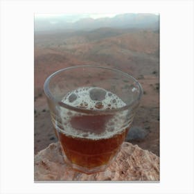 Cup Of Coffee In The Desert Canvas Print