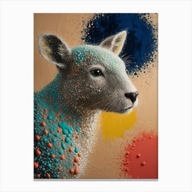 Splatter Sheep Canvas Print