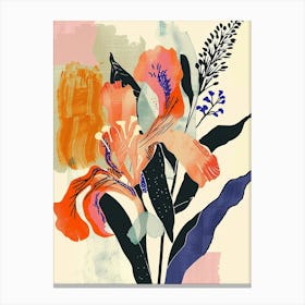 Colourful Flower Illustration Snapdragon 2 Canvas Print