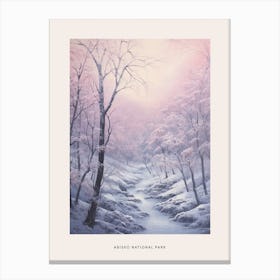 Dreamy Winter National Park Poster  Abisko National Park Sweden 1 Canvas Print