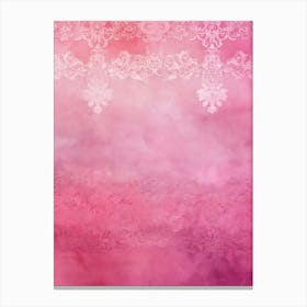 Pink Lace Background Canvas Print