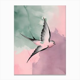 Swallow Painting Canvas Print