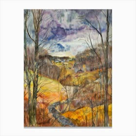 Creek In The Woods Canvas Print