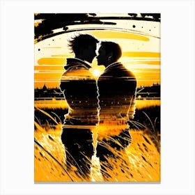 Kissing In The Sun 1 Canvas Print