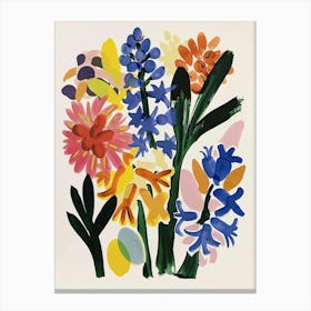 Painted Florals Hyacinth 4 Canvas Print