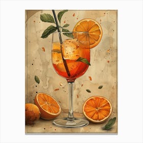 Aperol Spritz Orange 99 Canvas Print