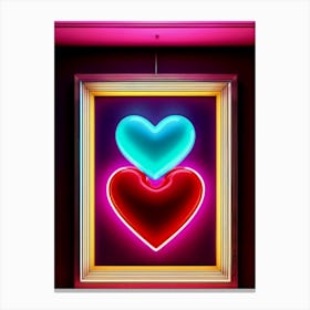 2 Hearts Beat Canvas Print