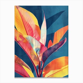 Tropical Leaves Canvas Print 5 Canvas Print