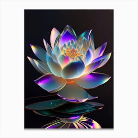 American Lotus Holographic 5 Canvas Print