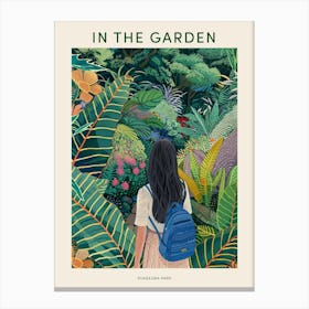 In The Garden Poster Pukekura Park New Zealand 1 Canvas Print