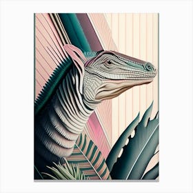 Eotyrannus Pastel Dinosaur Canvas Print